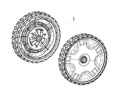 Wheels (11x2) Diagram and Parts List for SC500K (12AVP2KL710)(2023) Cub Cadet Lawn Mower